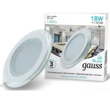 Светильник Gauss 947111218 18Вт 4000K цв.св.:белый нейтральный белый