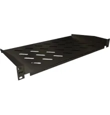 Полка стационарная NTSS NTSS-FF-250-BL 1U нагр.:20кг. 19" 250мм черный (упак.:1шт)