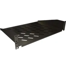 Полка стационарная NTSS NTSS-FF-350-BL 2U нагр.:20кг. 19" 350мм черный (упак.:1шт)