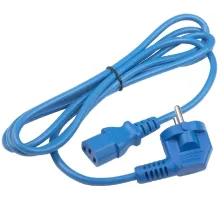 Шнур питания Hyperline PWC-IEC13-SHM-1.8-BL C13-Schuko проводник.:3x0.75мм2 1.8м 250В 10А (упак.:1шт) синий