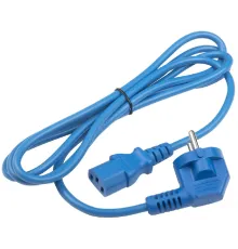 Шнур питания Hyperline PWC-IEC13-SHM-1.8-BL C13-Schuko проводник.:3x0.75мм2 1.8м 250В 10А (упак.:1шт) синий