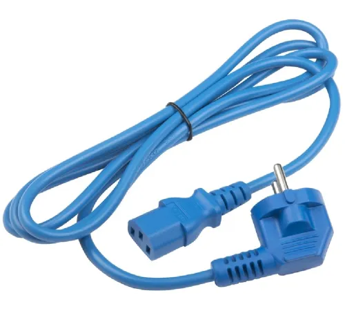Шнур питания Hyperline PWC-IEC13-SHM-1.8-BL C13-Schuko проводник.:3x0.75мм2 1.8м 250В 10А (упак.:1шт) синий