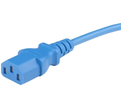 Шнур питания Hyperline PWC-IEC13-SHM-1.8-BL C13-Schuko проводник.:3x0.75мм2 1.8м 250В 10А (упак.:1шт) синий