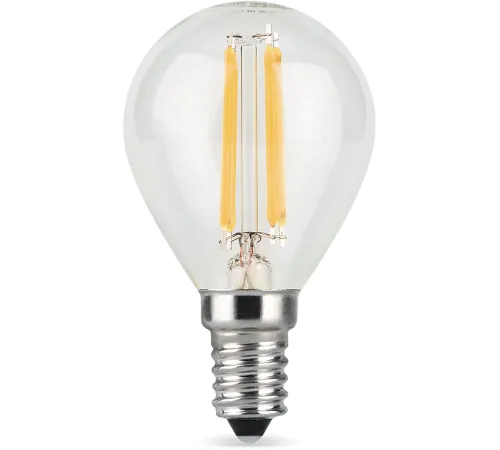 Лампа светодиодная GAUSS 105801105 LED Filament globe Е14 5Вт 2700k 1/10/50 Лампа светодиодная GAUSS 105801105 LED Filament globe Е14 5Вт 2700k 1/10/50