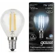Лампа светодиодная Gauss Filament 7Вт цок.:E14 шар 220B св.свеч.бел.нейт. P45 (упак.:10шт) (105801207)