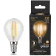 Лампа светодиодная GAUSS 105801105 LED Filament globe Е14 5Вт 2700k 1/10/50