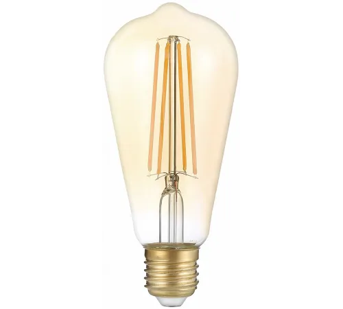 Лампа филам. Gauss Filament ST64 8Вт цок.:E27 эдисон 220B св.свеч.бел.теп. (упак.:10шт) (157802008) Лампа филам. Gauss Filament ST64 8Вт цок.:E27 эдисон 220B св.свеч.бел.теп. (упак.:10шт) (157802008)