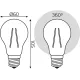 Лампа Filament А60 18W 1650lm 4100К Е27 LED 1/10/40