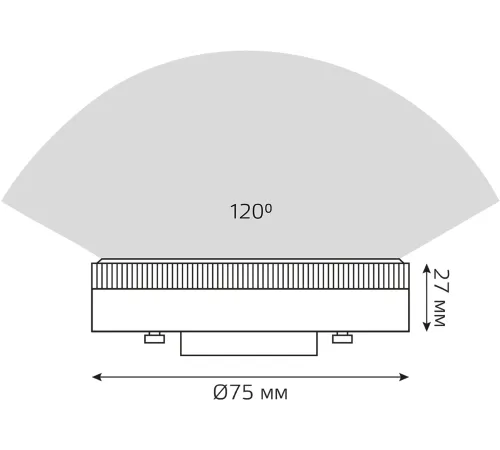 Лампа светодиодная Gauss 108008211 11Вт цок.:GX53 таблетка 150B св.свеч.бел.нейт. GX53 (упак.:10шт) Лампа светодиодная Gauss 108008211 11Вт цок.:GX53 таблетка 150B св.свеч.бел.нейт. GX53 (упак.:10шт)