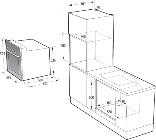 Духовой шкаф Электрический Gorenje BO6727E03NX черный Духовой шкаф Электрический Gorenje BO6727E03NX черный