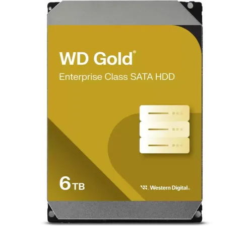 Жесткий диск WD SATA-III 6TB WD6004FRYZ Desktop Gold 512E (7200rpm) 256Mb 3.5" Жесткий диск WD SATA-III 6TB WD6004FRYZ Desktop Gold 512E (7200rpm) 256Mb 3.5"