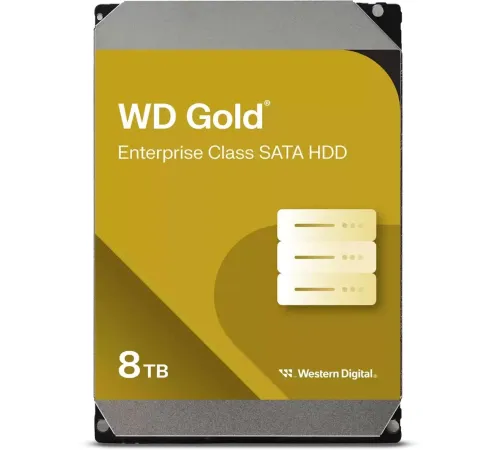 Жесткий диск WD SATA-III 8TB WD8005FRYZ Desktop Gold 512E (7200rpm) 256Mb 3.5" Жесткий диск WD SATA-III 8TB WD8005FRYZ Desktop Gold 512E (7200rpm) 256Mb 3.5"