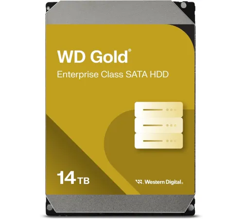 Жесткий диск WD SATA-III 14TB WD142KRYZ Desktop Gold 512E (7200rpm) 512Mb 3.5" Жесткий диск WD SATA-III 14TB WD142KRYZ Desktop Gold 512E (7200rpm) 512Mb 3.5"