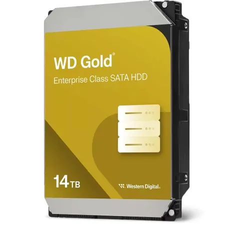 Жесткий диск WD SATA-III 14TB WD142KRYZ Desktop Gold 512E (7200rpm) 512Mb 3.5" Жесткий диск WD SATA-III 14TB WD142KRYZ Desktop Gold 512E (7200rpm) 512Mb 3.5"