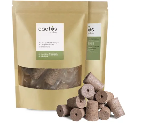 Набор питательных губок Cactus CS-SPONGE-10 для проращивания для CS-LEDPOT-06/08/10 (упак.:10шт) пакет