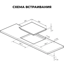 Индукционная варочная поверхность Lex EVI 641A WH белый