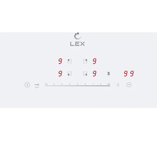 Индукционная варочная поверхность Lex EVI 641A WH белый