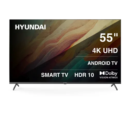 Телевизор LED Hyundai 55" H-LED55BU7009 Android TV Frameless Metal черный 4K Ultra HD 60Hz MEMC DVB-T DVB-T2 DVB-C DVB-S DVB-S2 USB WiFi Smart TV Телевизор LED Hyundai 55" H-LED55BU7009 Android TV Frameless Metal черный 4K Ultra HD 60Hz MEMC DVB-T DVB-T2 DVB-C DVB-S DVB-S2 USB WiFi Smart TV