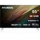 Телевизор LED Hyundai 65" H-LED65BU7009 Android TV Frameless Metal черный/черный 4K Ultra HD 60Hz DVB-T DVB-T2 DVB-C DVB-S DVB-S2 USB WiFi Smart TV