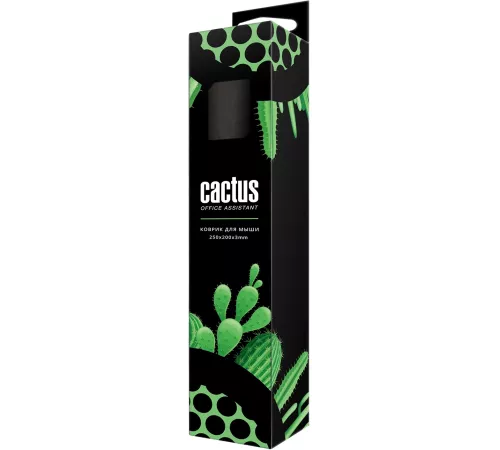 Коврик для мыши Cactus Black Mesh 250x200x3мм (CS-MPС-D02S)