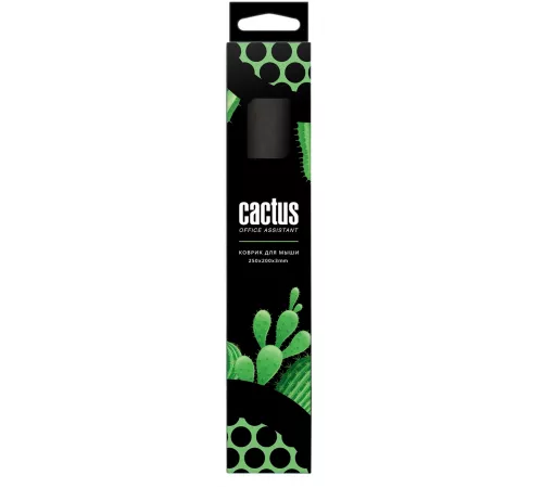 Коврик для мыши Cactus Black Mesh 250x200x3мм (CS-MPС-D02S)