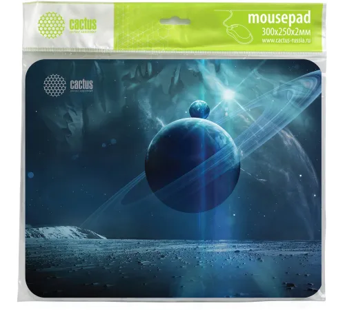 Коврик для мыши Cactus Saturn 300x250x2мм (CS-MPС-P03M) Коврик для мыши Cactus Saturn 300x250x2мм (CS-MPС-P03M)