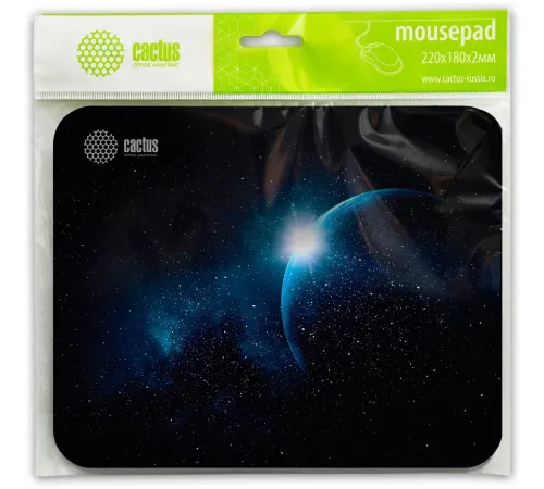 Коврик для мыши Cactus Space 220x180x2мм (CS-MPС-P04XS) Коврик для мыши Cactus Space 220x180x2мм (CS-MPС-P04XS)