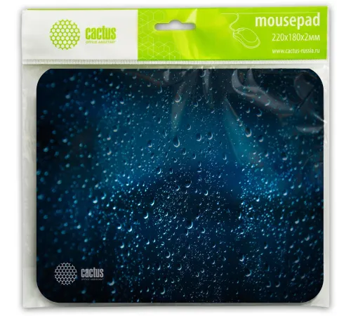 Коврик для мыши Cactus Water Drops 220x180x2мм (CS-MPС-P05XS) Коврик для мыши Cactus Water Drops 220x180x2мм (CS-MPС-P05XS)