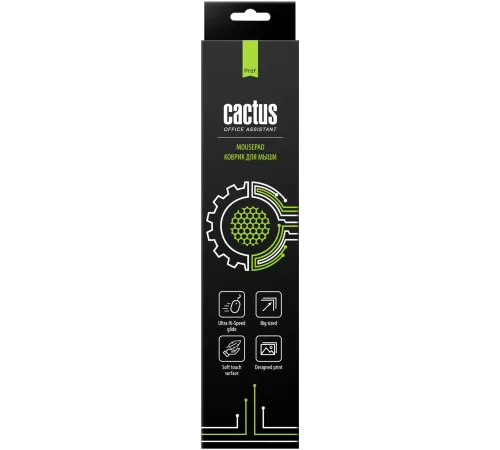 Коврик для мыши Cactus Black 900x400x2мм (CS-MPС-PRO02ХXL) Коврик для мыши Cactus Black 900x400x2мм (CS-MPС-PRO02ХXL)