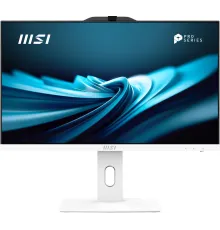 Моноблок MSI Pro AP242P 14M-668XRU 23.8" Full HD i7 14700 (2.1) 16Gb SSD512Gb UHDG 770 без ОС GbitEth WiFi BT 120W клавиатура мышь Cam белый 1920x1080