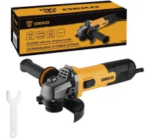 Углошлифовальная машина Deko DKAG850 850Вт 12000об/мин рез.шпин.:M14 d=125мм (085-1007)
