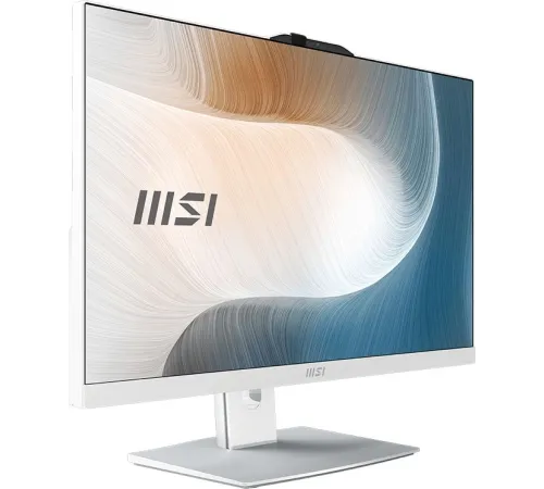 Моноблок MSI Modern AM242P 1M-1020XRU 23.8" Full HD Core 7 150U (1.8) 16Gb SSD512Gb UHDG noOS GbitEth WiFi BT 120W клавиатура мышь Cam белый 1920x1080