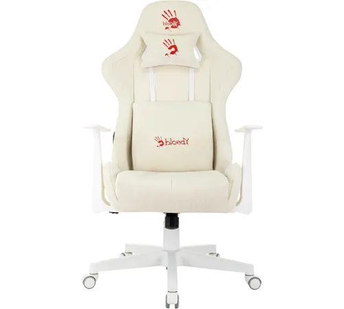 Кресло игровое A4Tech Bloody GC-570 белый сиденье белый с подголов. крестов. пластик пластик белый Кресло игровое A4Tech Bloody GC-570 белый сиденье белый с подголов. крестов. пластик пластик белый