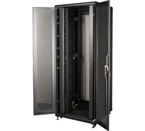 Шкаф серверный Lanmaster Business (TWT-CBB-42U-8X12-P1) напольный 42U 800x1200мм пер.дв.перфор. задн.дв.перфор. 2 бок.пан. 800кг черный IP20 Шкаф серверный Lanmaster Business (TWT-CBB-42U-8X12-P1) напольный 42U 800x1200мм пер.дв.перфор. задн.дв.перфор. 2 бок.пан. 800кг черный IP20