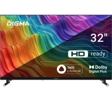 Телевизор LED Digma 32" DM-LED32SBB32 Яндекс.ТВ Frameless черный/черный HD 60Hz DVB-T DVB-T2 DVB-C DVB-S DVB-S2 USB WiFi Smart TV (RUS)
