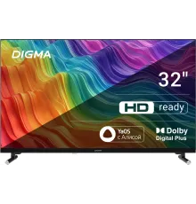 Телевизор LED Digma 32" DM-LED32SBB32 Яндекс.ТВ Frameless черный/черный HD 60Hz DVB-T DVB-T2 DVB-C DVB-S DVB-S2 USB WiFi Smart TV (RUS)