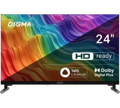 Телевизор LED Digma 24" DM-LED24SBB32 Яндекс.ТВ Frameless черный/черный HD 60Hz DVB-T DVB-T2 DVB-C DVB-S DVB-S2 USB WiFi Smart TV Телевизор LED Digma 24" DM-LED24SBB32 Яндекс.ТВ Frameless черный/черный HD 60Hz DVB-T DVB-T2 DVB-C DVB-S DVB-S2 USB WiFi Smart TV