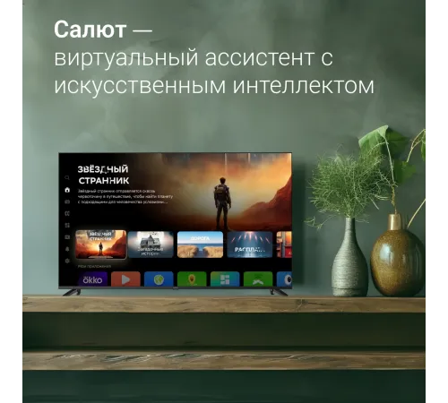 Телевизор LED Digma 65" DM-LED65UBB40 Салют ТВ Frameless Metal черный/черный 4K Ultra HD 60Hz DVB-T DVB-T2 DVB-C DVB-S DVB-S2 USB WiFi Smart TV Телевизор LED Digma 65" DM-LED65UBB40 Салют ТВ Frameless Metal черный/черный 4K Ultra HD 60Hz DVB-T DVB-T2 DVB-C DVB-S DVB-S2 USB WiFi Smart TV