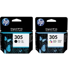 Картридж струйный HP 305 6ZD17AE черный/трехцветный (120стр.) (2мл) для HP DJ 2300, 2700, 2730, 4100, 4134