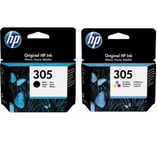 Картридж струйный HP 305 6ZD17AE черный/трехцветный (120стр.) (2мл) для HP DJ 2300, 2700, 2730, 4100, 4134