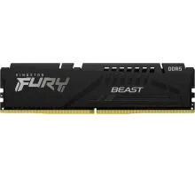Модуль памяти DDR 5 DIMM 16Gb PC51200, 6400Mhz, Kingston FURY Beast Black EXPO CL32 (KF564C32BBE-16) (retail)
