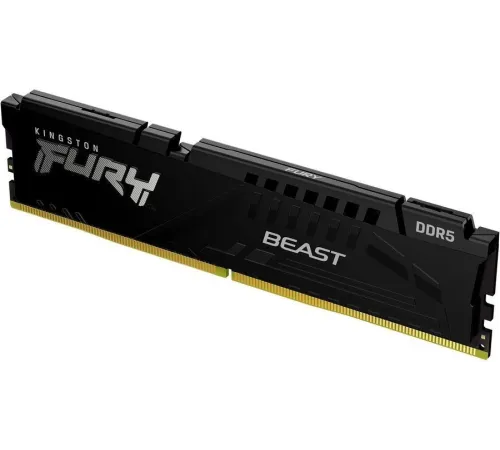 Модуль памяти DDR 5 DIMM 16Gb PC51200, 6400Mhz, Kingston FURY Beast Black EXPO CL32 (KF564C32BBE-16) (retail)