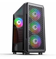 Корпус Accord 3338 черный без БП ATX 1xUSB2.0 1xUSB3.0 1xUSB3.1 audio bott PSU