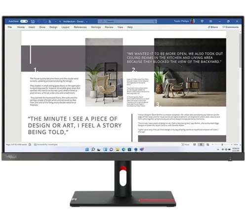 Монитор Lenovo 27" ThinkVision S27i-30 черный IPS LED 4ms 16:9 HDMI матовая 1300:1 300cd 178гр/178гр 1920x1080 100Hz VGA 4.76кг