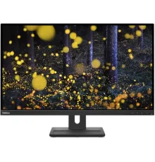 Монитор Lenovo 27" ThinkVision E27q-20 черный IPS LED 4ms 16:9 HDMI M/M матовая HAS Piv 1000:1 350cd 178гр/178гр 2560x1440 75Hz DP 2K 6.6кг