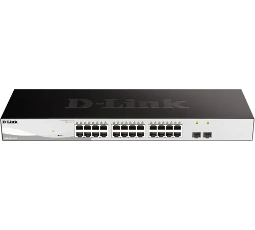 D-Link DGS-1210-26/FL2A Управляемый L2 коммутатор с 24 портами 10/100/1000Base-T и 2 портами 1000Base-X SFP