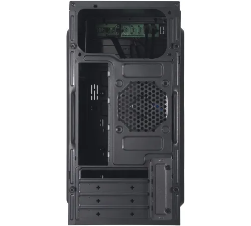 Корпус Digma DCC-MN301 черный без БП mATX 1x80mm 2x120mm 2x180mm 2xUSB2.0 audio