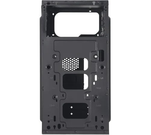 Корпус Digma DCC-MN302 черный без БП mATX 1x80mm 2x120mm 2x180mm 2xUSB2.0 audio
