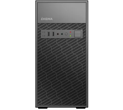 Корпус Digma DCC-MN303 черный без БП mATX 1x80mm 2x120mm 2xUSB2.0 audio