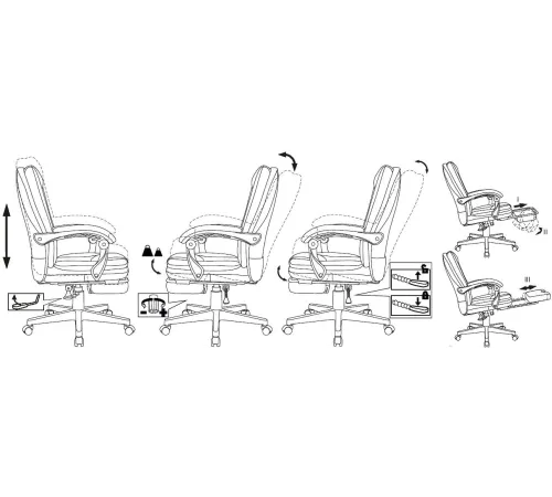 Кресло руководителя Бюрократ CH-868N-F слоновая кость эко.кожа крестов. пластик подст.для ног